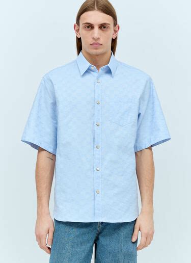 GG Supreme Oxford cotton shirt in light blue 